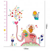 Stylish stickers for the design of a childrens room with a stadiometer - a growth meter