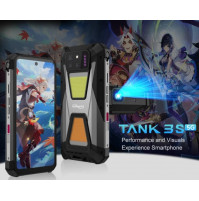 Powerful 15600 mAh, shockproof, moisture-resistant smartphone of the new generation Unihertz Tank 3s with a built-in projector, triple bright flashlight, 12 GB RAM, 256 Gb ROM