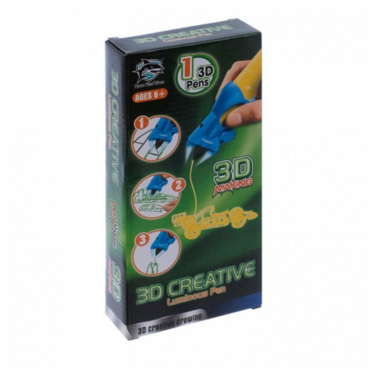 3D pildspalva - tūbiņa kreatīviem bērniem un pieaugušiem