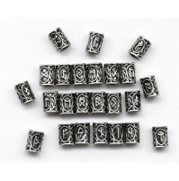 Beads of charms in the form of traditional Scandinavian runes, an idea for a protective bracelet