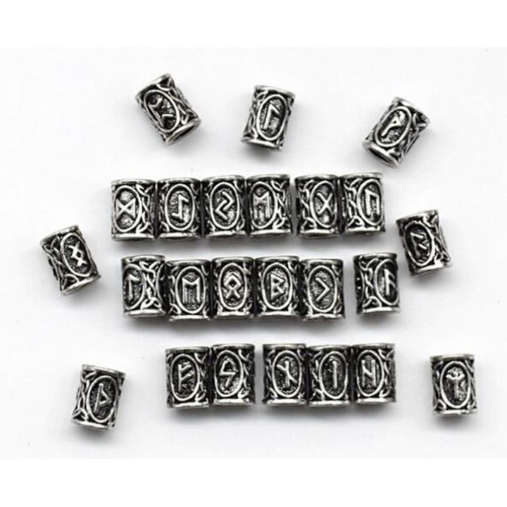 Beads of charms in the form of traditional Scandinavian runes, an idea for a protective bracelet
