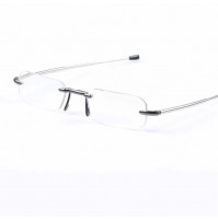 Folding Compact Rimless Reading Glasses in Hard Case