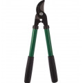 Large, long garden pruning shears, pliers, scissors with a telescopic handle for cutting branches, bushes