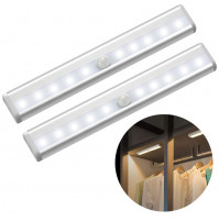 LED adhesive strip lamp with PIR motion sensor, 19 cm