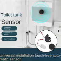 Automatic toilet flush device, touch button sensor for toilet