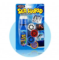 Детский игрушечный проектор, фонарик со сменными слайдами, мотивами моря Sea World