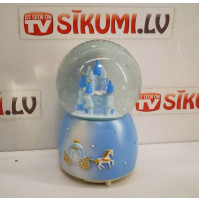 New Years souvenir, Magic fairy snow globe with motor and LED lighting for Christmas mood