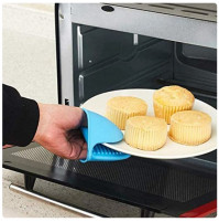 Silicone Heat Resistant Anti Scald Glove, Kitchen Clip Mitten, Hand Plate