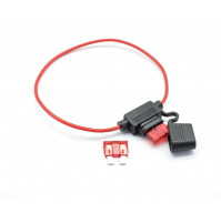 Protected Waterproof Fuse Slot 40 x 35 x 24, 10A 16 AWG with Power Wire, for Cars, Motorcycles, Yachts