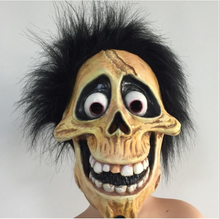 Latex Carnival Party Scary Mask - Happy Skeleton