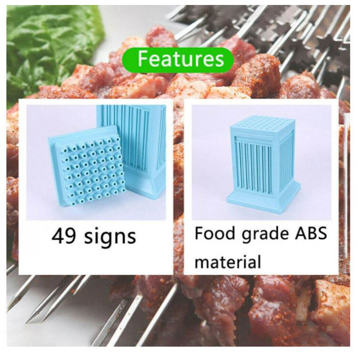 Box, device for instant cooking and stringing of kebabs from any meat - BBQ Skewer