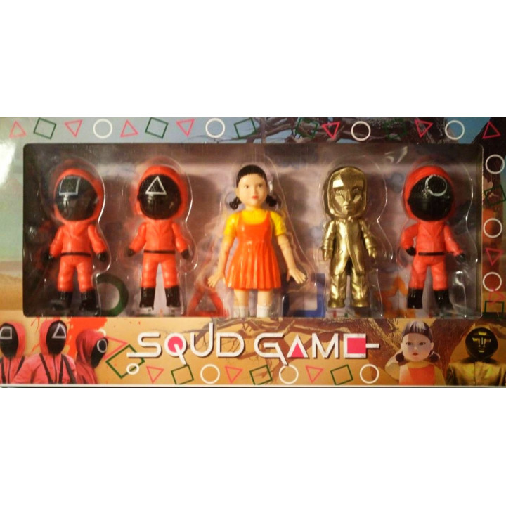 Collectible set of figurines based on the cult TV series Squid Game