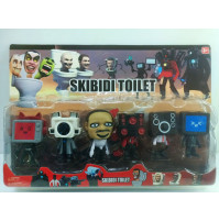 Коллекционные фигурки, детские игрушки из популярного мультфильма Skibidi Toilet, Скибиди туалет