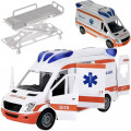 Childrens interactive toy, ambulance car with built-in light and sound effects