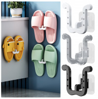 Hanging flip flop holder, wall hook, slipper organizer