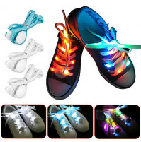 Glow in the dark LED shoe laces