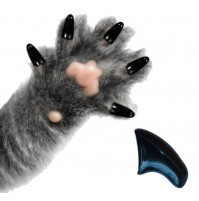 Pretskrāpējumu tipši, aizsargājošas uzlikas uz nagiem kaķiem Soft Nail Caps