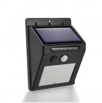 Bright LED solar lamp with PIR motion sensor, 20 or 48 LED