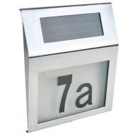 Номерной знак дома с подсветкой на солнечной батерее