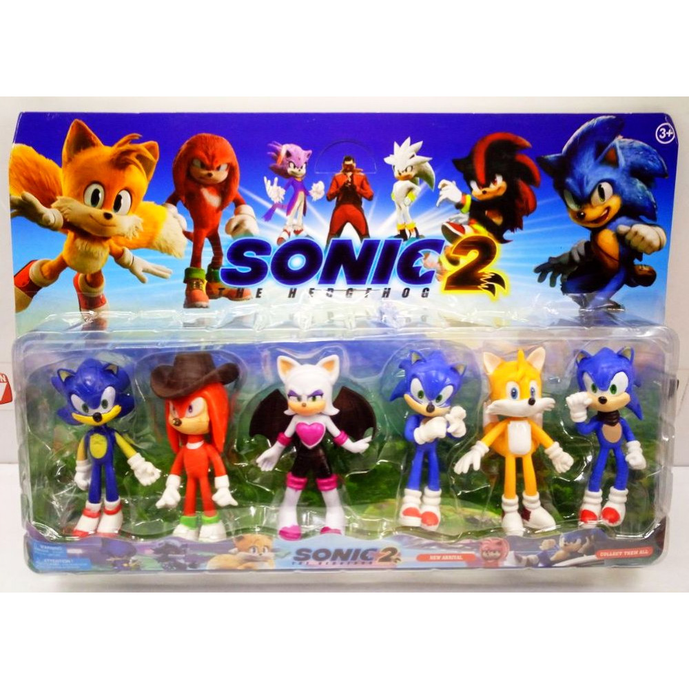 Sonic 2 The Hedgehog 8 Pack Action Figures 