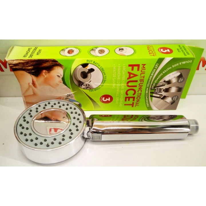 Nozzle, shower head with 3 modes, for muscle relaxation, aqua massage, with adjustable tilt angle, powerful pressure