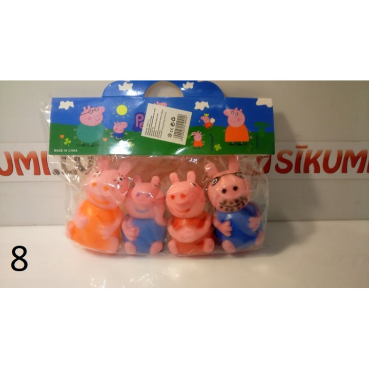 Set of collection figures from the cartoon 