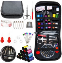 Hiking compact touring kit for sewing and mending clothes, 70 items