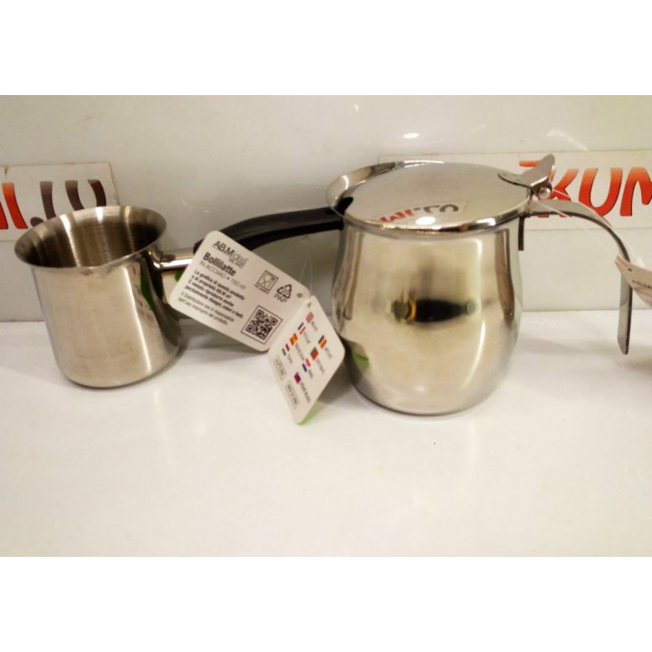 Stainless steel coffee pot for 2 cups with and without lid