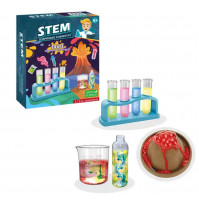 Детский интерактивный развивающий набор юного химика Stem, веселые химические эксперименты дома