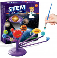 Bērnu interaktīvs izglītojošs jauno astronomu zinātnes komplekts, Saules sistēmas STEM ar projektoru, jautri planētu eksperimenti mājās