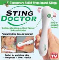 Vibrating massager for soothing itchy bites, irritation from insects, mosquitoes, bees, wasps Sting Doctor