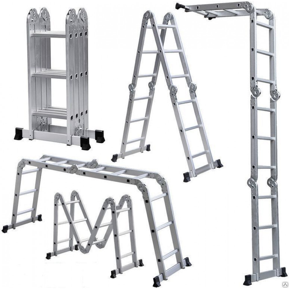 RENT. Lightweight, aluminum, folding ladder transformer, stepladder, 4 x 6, 5.8 m