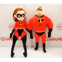 Mīksta plīša rotaļlieta no multfilmas Lieliskie, The Incredibles - Bobs Parrs un Helēna Parra