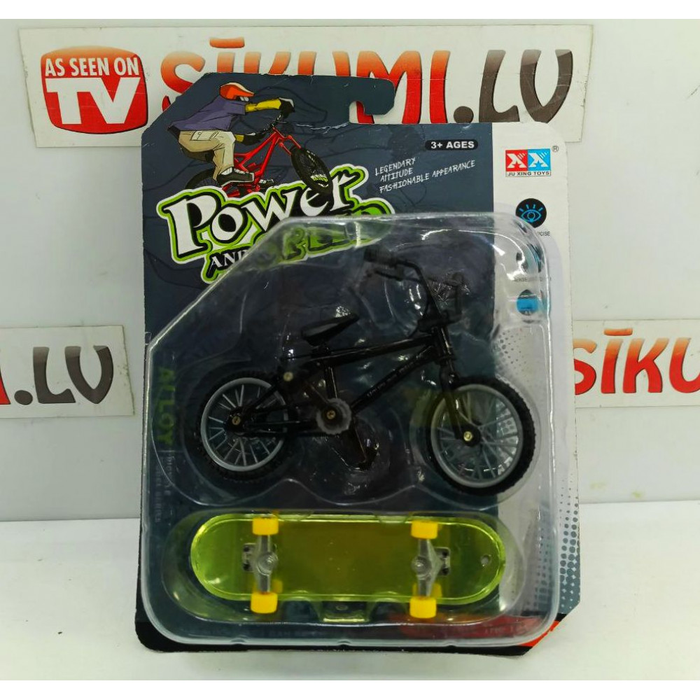 Childrens toy Skill Toy Die Cast metal finger bike and finger scooter set