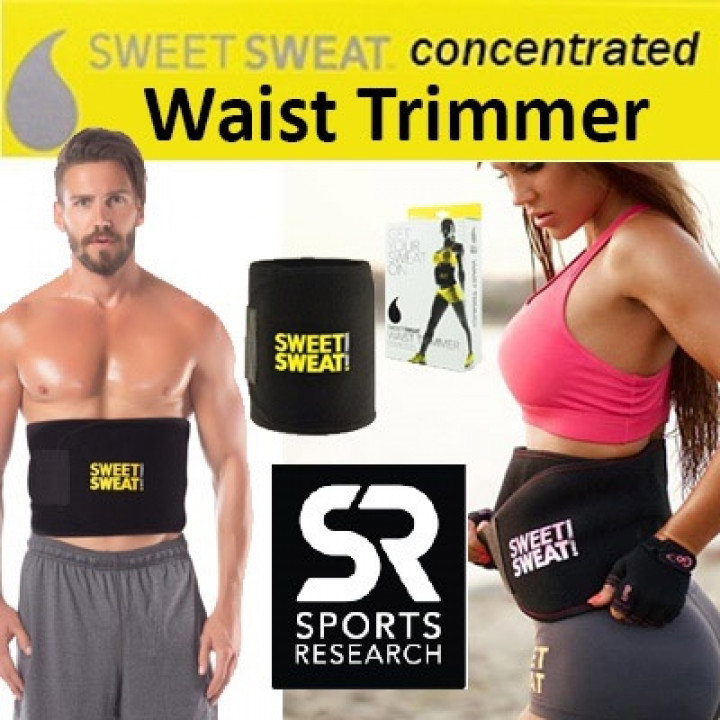 Sweet Sweat Waist Trimmer Slim Belt for Men and Women with Double Velcro