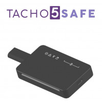 Mobilais tahogrāfa lasītājs Tacho5Safe ar SIM karti, nolasa arī RS CARD vadītāja kartes, piekļuve caur viedtālruņa lietotnes savienojumu