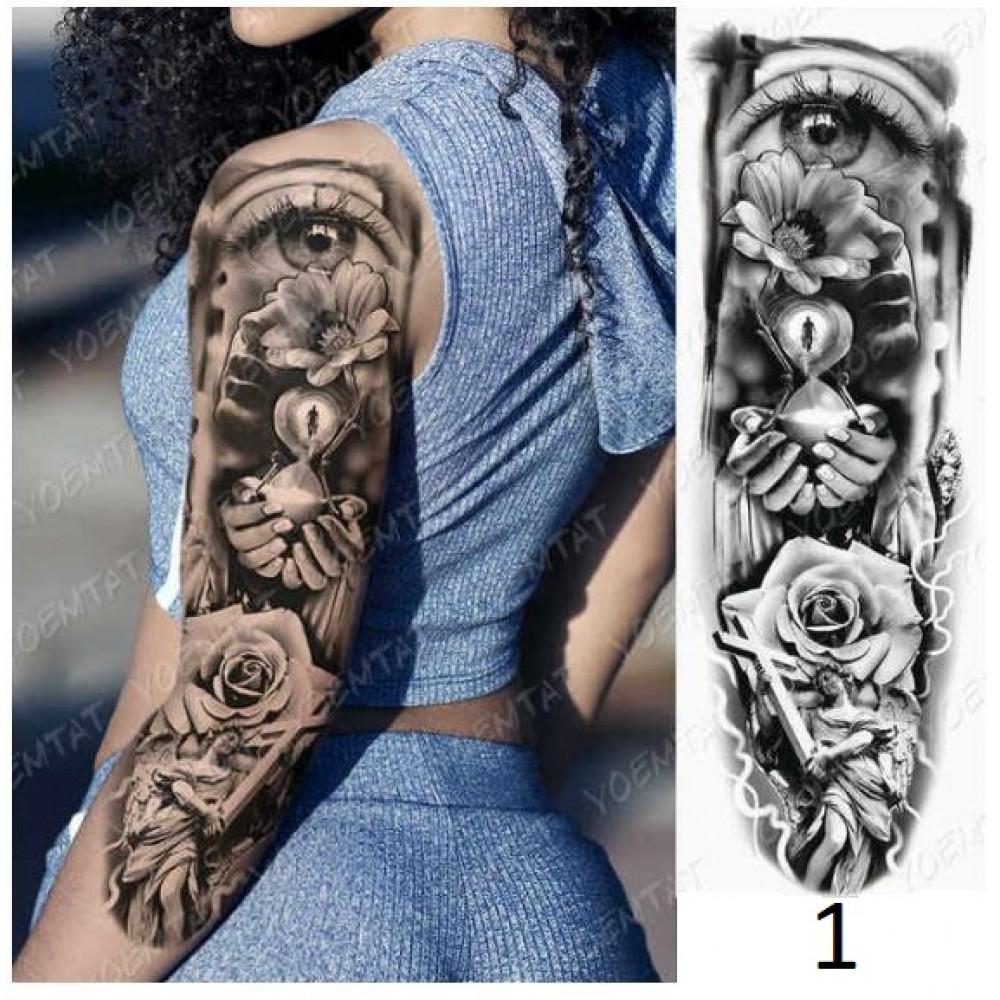 Stylish Summer Temporary Tattoos Full Arm Sleeve Design 2022 