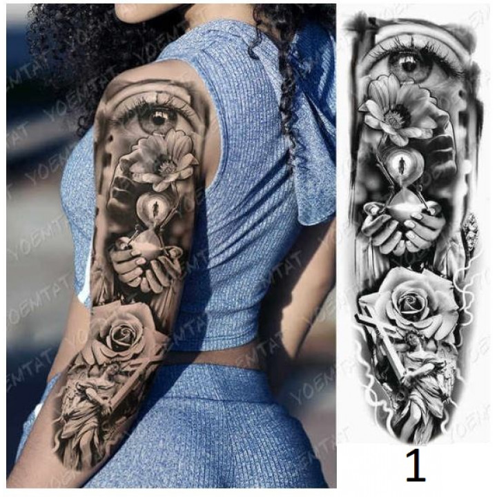 Stylish Summer Temporary Tattoos Full Arm Sleeve Design 2022