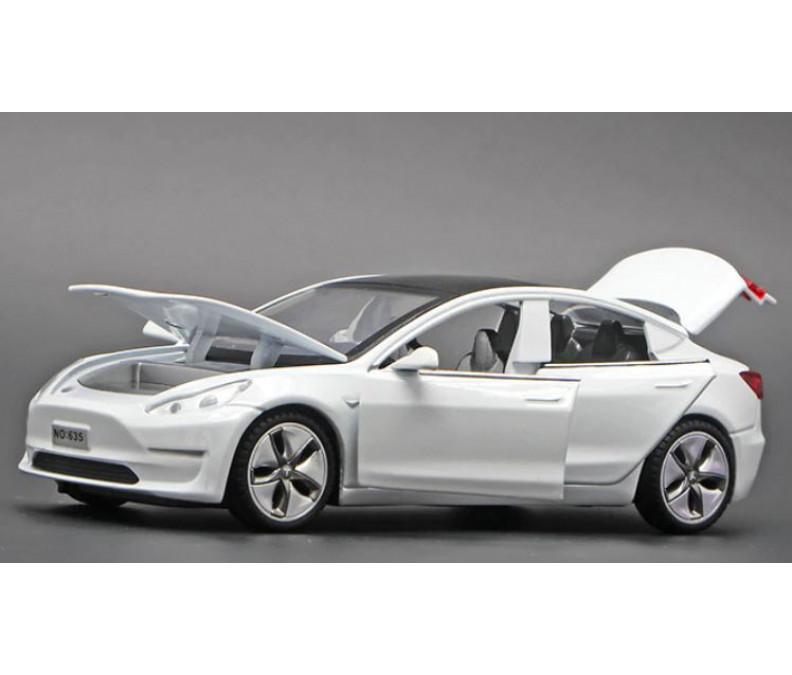 Kolekcijas modelis mašīna Tesla Model 3 mērogs 1:32