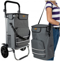 Lightweight Folding Trolley, Spacious Bag with Wheels for Shopping, Grocery