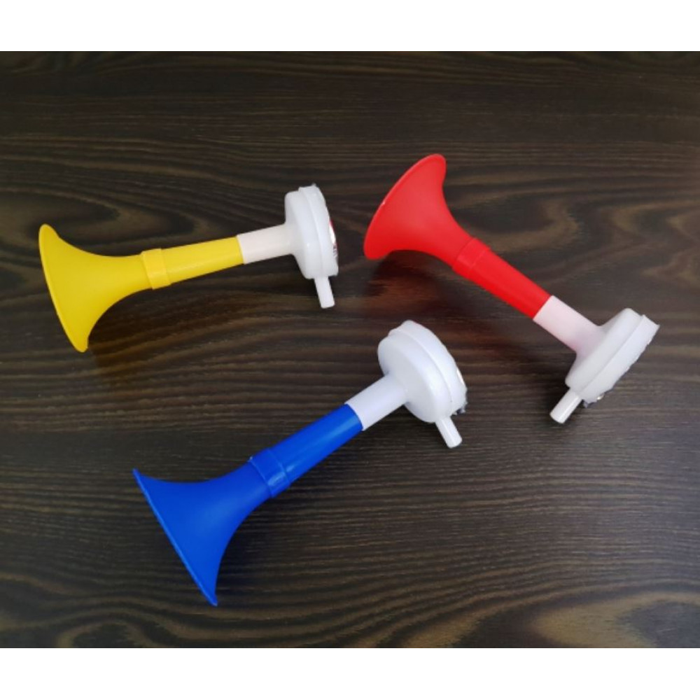 Professional foldable fan horn hand pipe for support of your favorite hockey football team, 14 cm