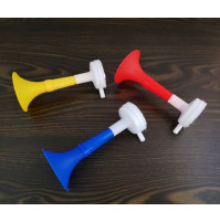 Professional foldable fan horn hand pipe for support of your favorite hockey football team, 14 cm