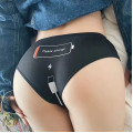 Funny women's panties, knickers with the inscription Please Charge, a gift for a friend, girlfriend