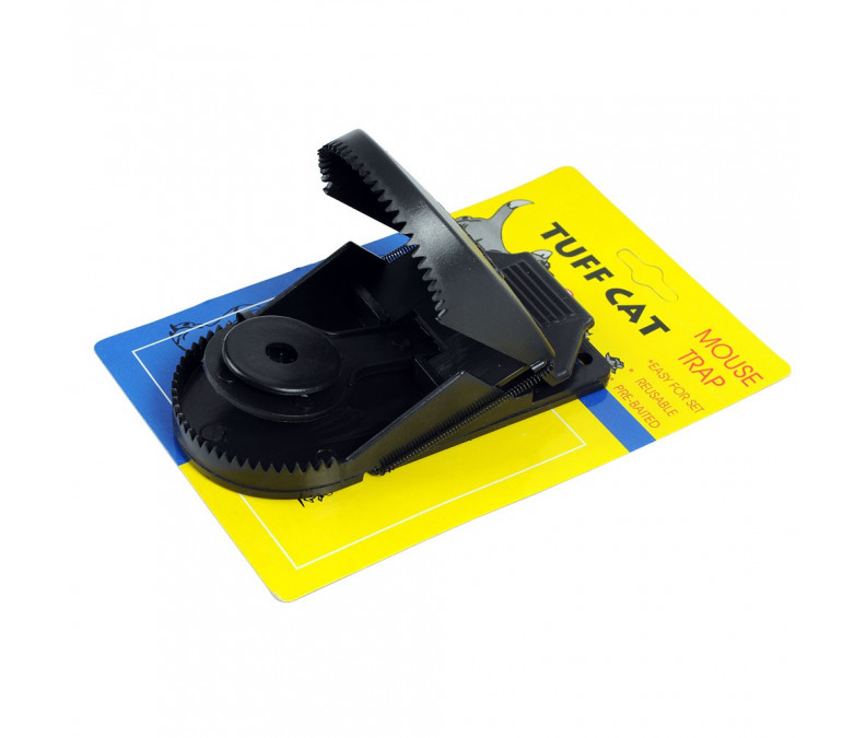 Durable, high-quality plastic mousetrap for catching mice, rats - Tuff Cat