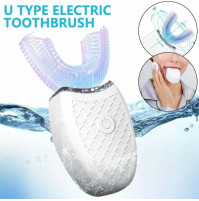 Waterproof UV massage cap - brush for cleaning, whitening and removing plaque from teeth, with ultraviolet diodes for adults and kids