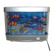 Детский искусственный интерактивный аквариум Подводный Мир для релаксации, медитации, с часами или без