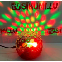 LED disko bumba, nakts gaismeklis ar iebūvētu Bluetooth skaļruni USB disco ball, mierināšanai, meditācijai