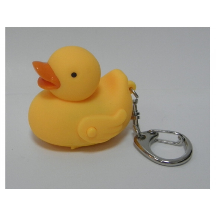 Keychain Rubber Duck with built-in LED flashlight - . Gift Ideas