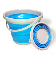 Folding silicone bucket for camping 10 liters