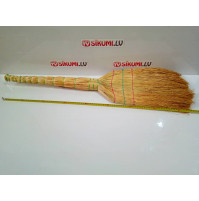 Three-needle broom for wet or dry cleaning